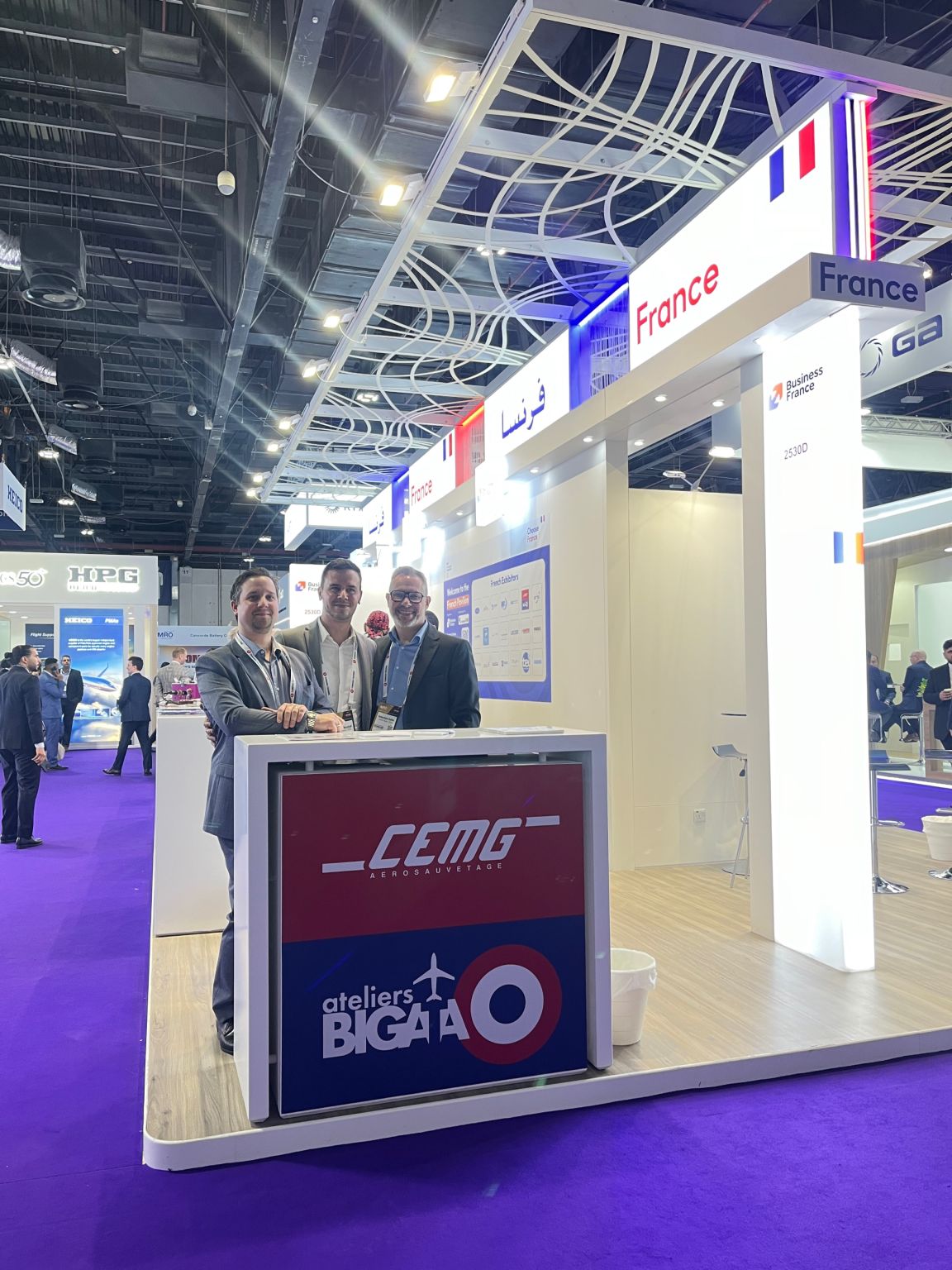 Stand MRO Middle East à Dubaï — Ateliers Bigata
